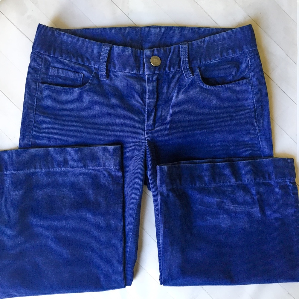 J.Crew Blue Corduroy Wide Leg Pants